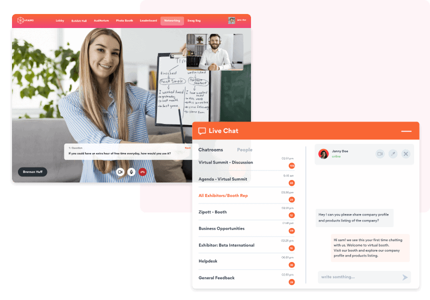 chats during recruitment