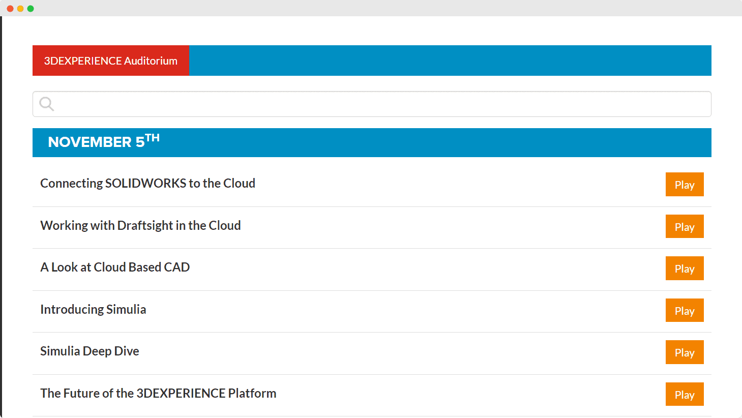 virtual auditorium speaker sessions
