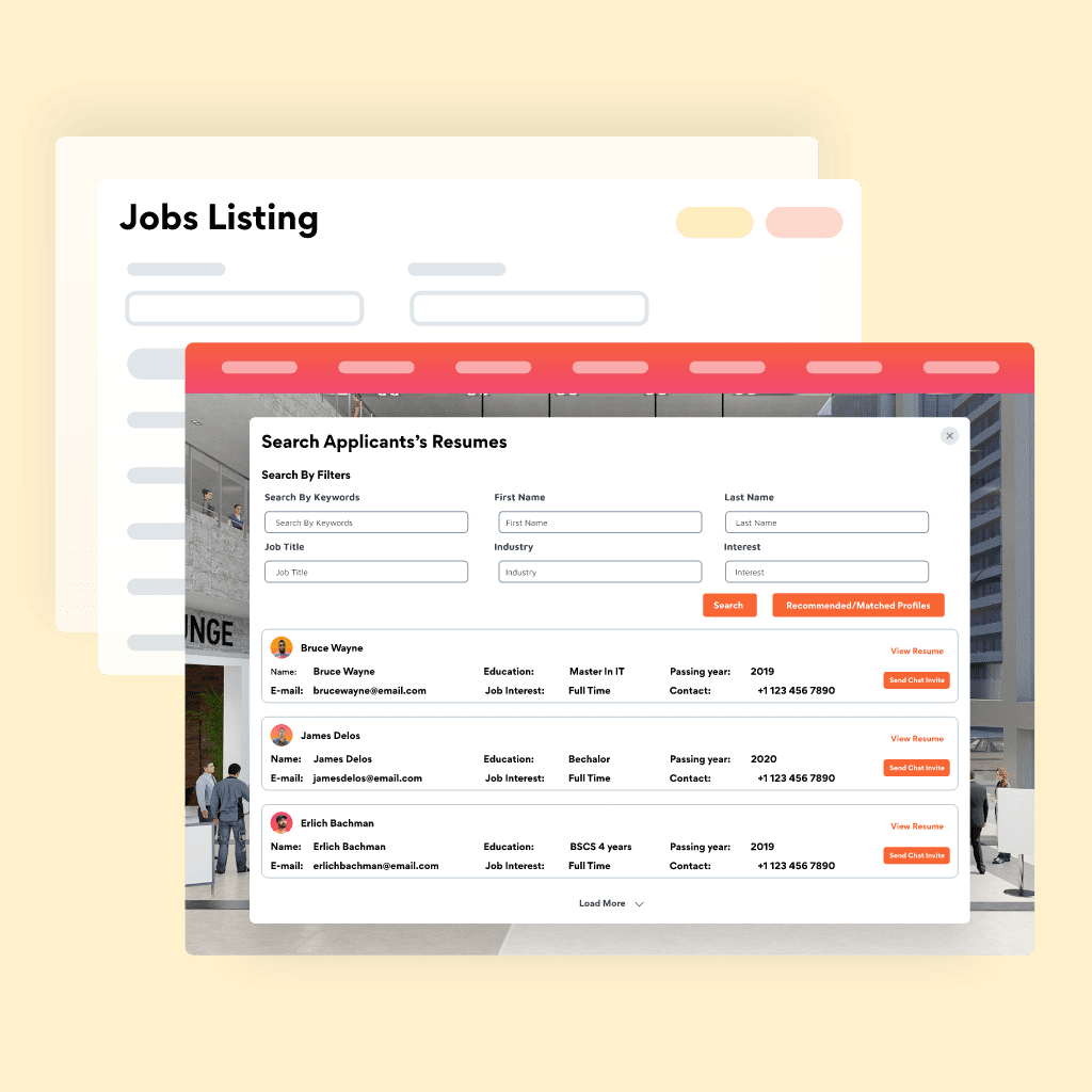 job listing in recruitment