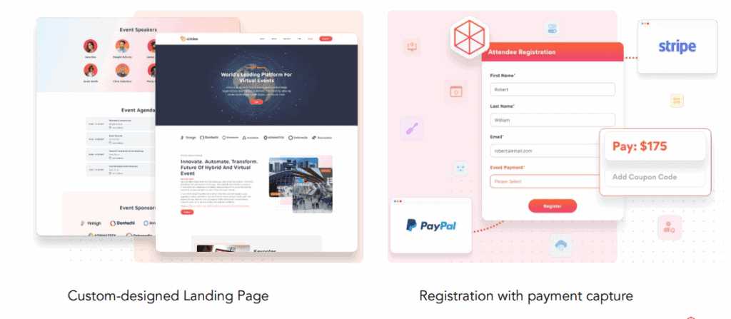 vFairs In-person Event Technology - Registration and Ticketing