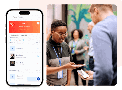 vfairs mobile event app easy check-in feature